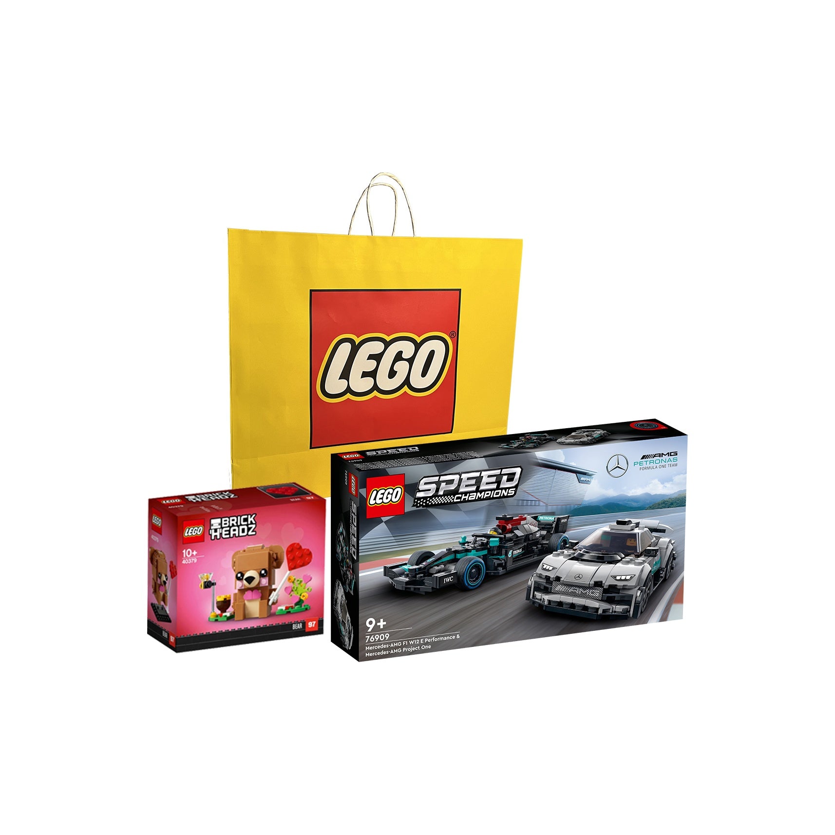Конструктор LEGO "Supercars Series: Mercedes-AMG F1 W12 E Performance и Mercedes-AMG Project One" (76909) - Boxette Shop